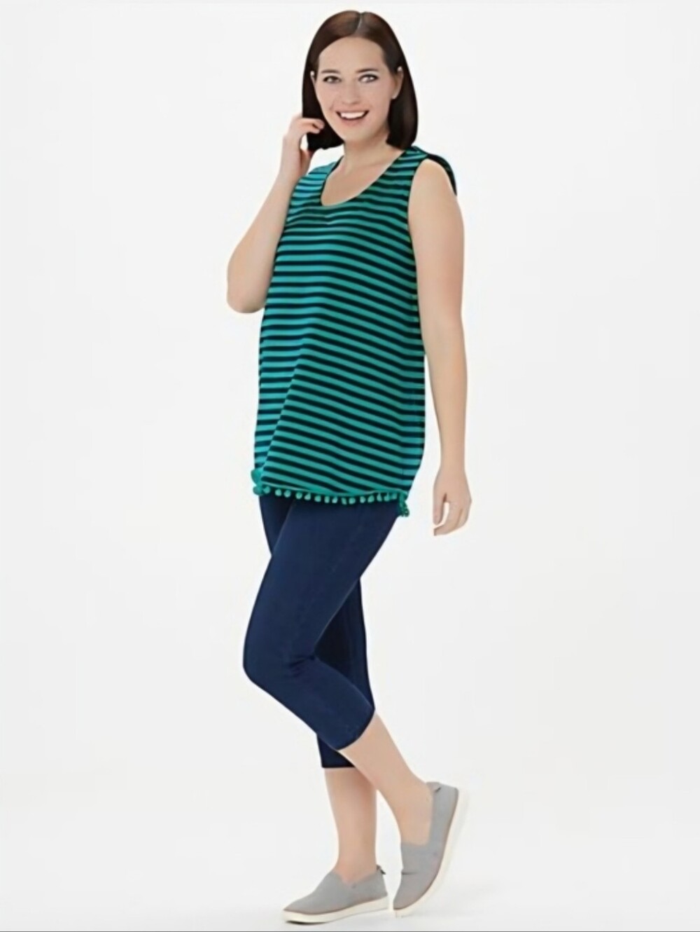 Belle by Kim Gravel Flexibelle Slim Waist Capri Jegging